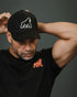Men’s Black 3D Gorilla Embroidered Cotton Baseball Cap