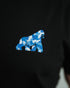 Blue Camo Gorilla Embroidered T-Shirt - Unisex