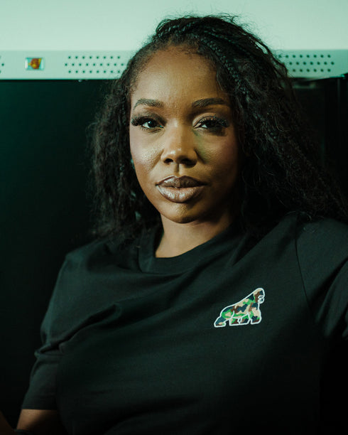 Green Camo Gorilla Embroidered T-Shirt - Unisex