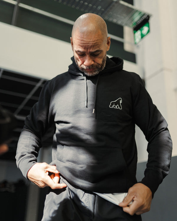 Black Gorilla Embroidered Hoodie - Unisex