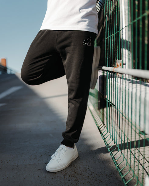 Black Gorilla Embroidered Joggers - Unisex