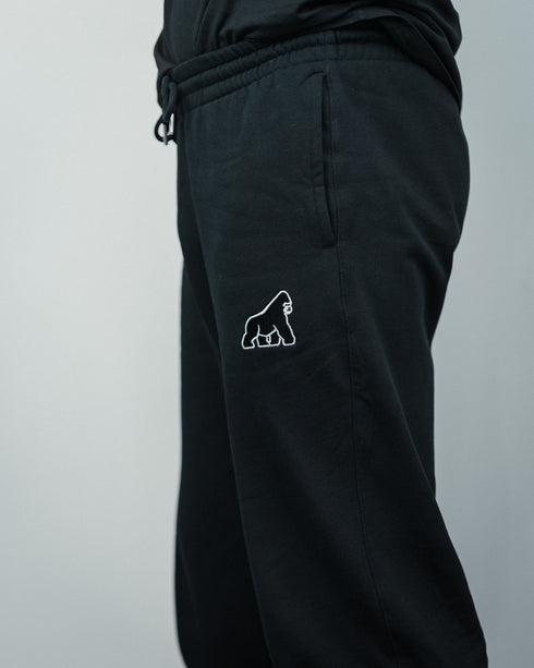 Black Gorilla Embroidered Joggers - Unisex