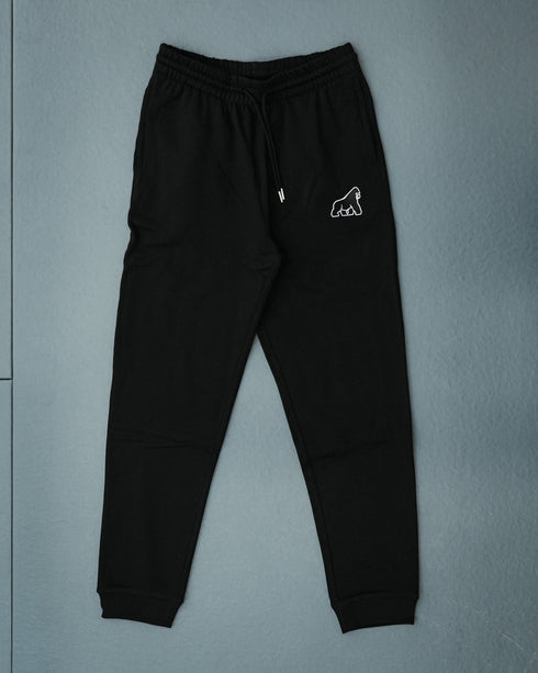 Black Gorilla Embroidered Joggers - Unisex
