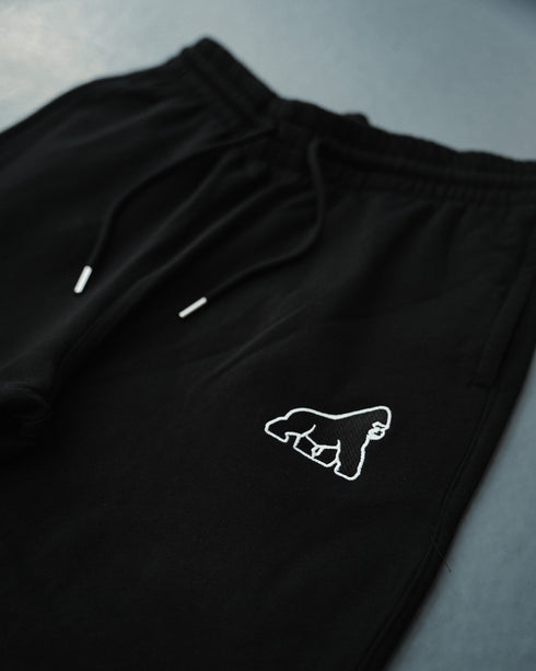 Black Gorilla Embroidered Joggers - Unisex