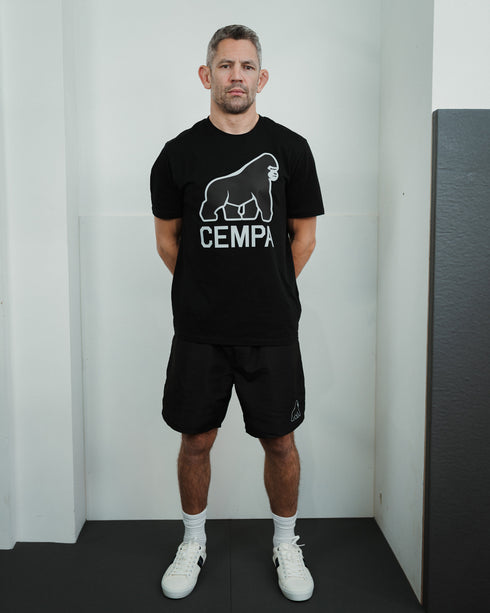 Large CEMPA Gorilla Logo Printed T-Shirt - Unisex