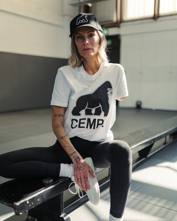 Large CEMPA Gorilla Logo Printed T-Shirt - Unisex
