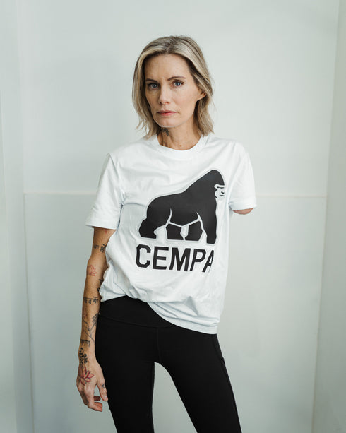 Large CEMPA Gorilla Logo Printed T-Shirt - Unisex