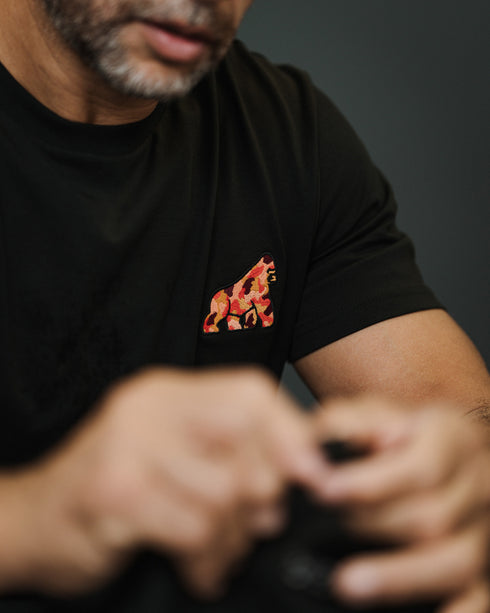 Orange Camo Gorilla Embroidered T-Shirt - Unisex