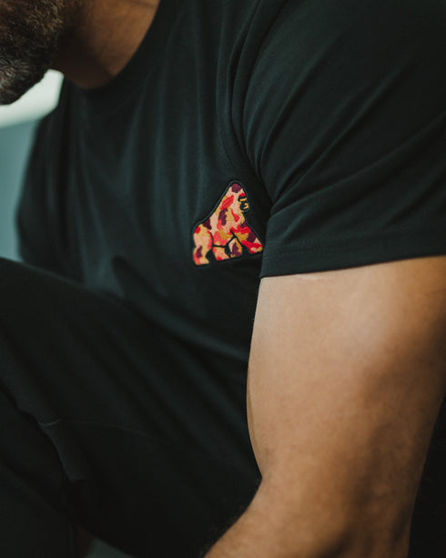 Orange Camo Gorilla Embroidered T-Shirt - Unisex