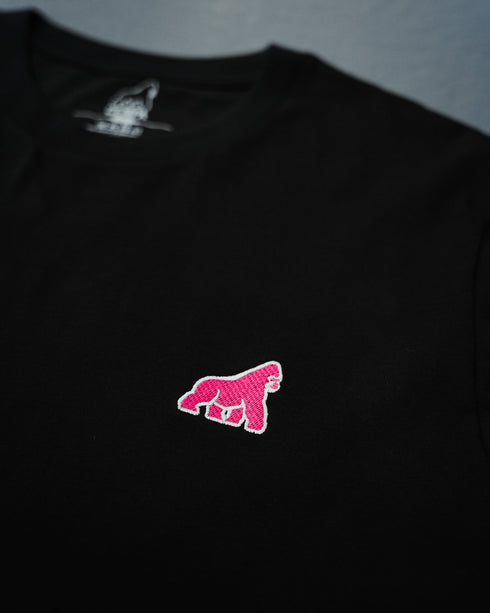 Pink Gorilla Embroidered T-Shirt - Unisex
