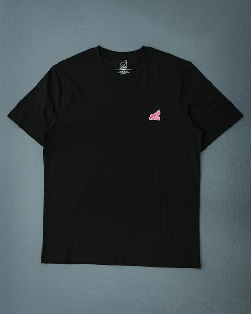 Pink Gorilla Embroidered T-Shirt - Unisex