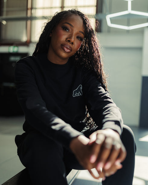Black Gorilla Embroidered Sweatshirt - Unisex