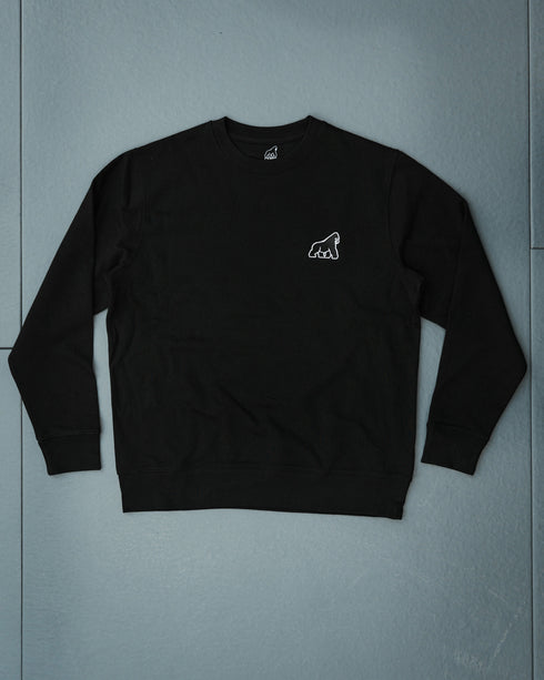 Black Gorilla Embroidered Sweatshirt - Unisex