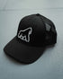 Black 3D Gorilla Embroidered Trucker Cap - Unisex