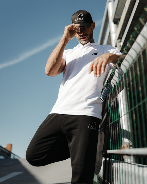 Black 3D Gorilla Embroidered Trucker Cap - Unisex